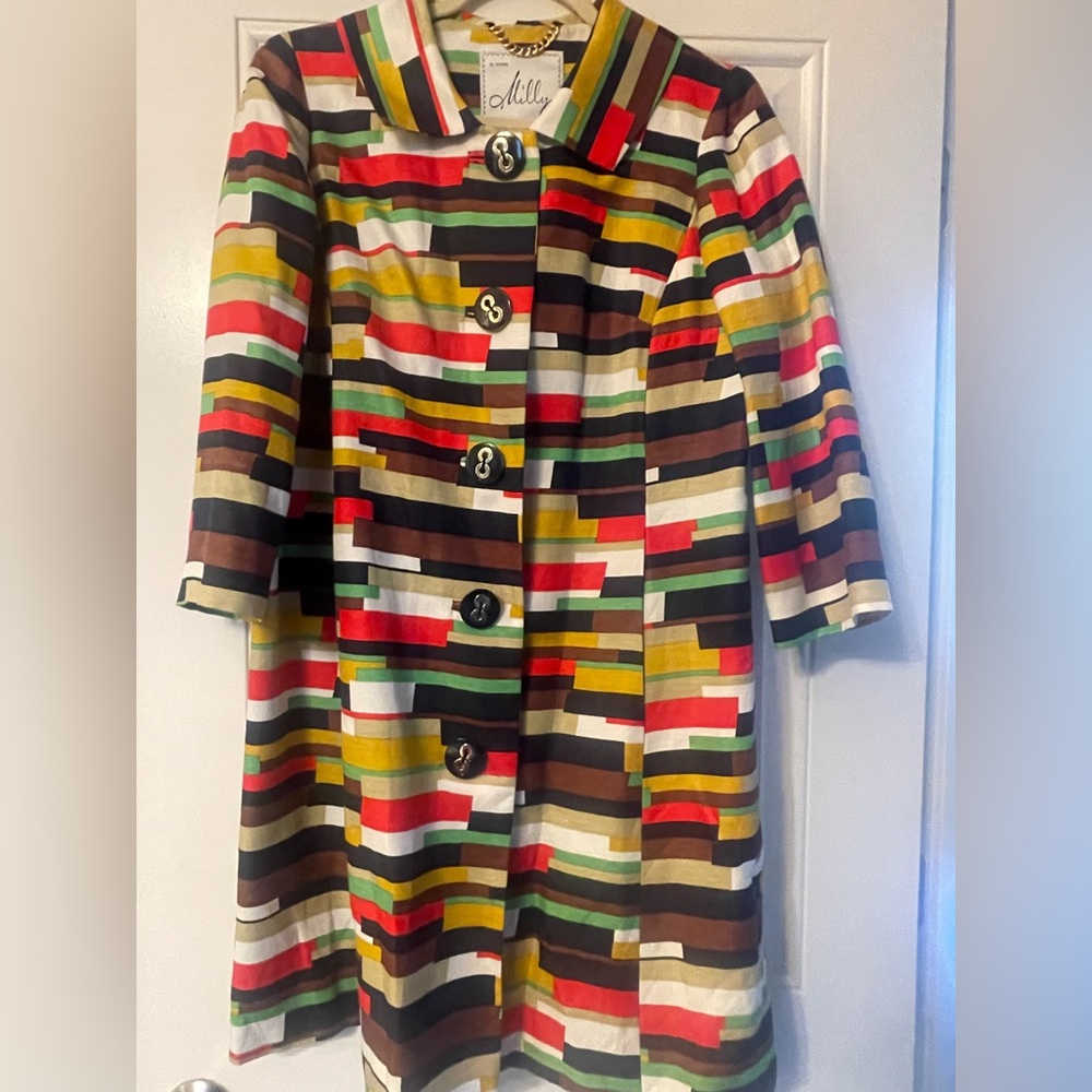 Milly Multicolor Striped Jacket